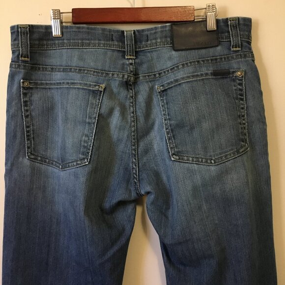 Fidelity Jimmy Helios Blue Denim Square Pocket Straight Leg Jeans - Picture 7 of 16